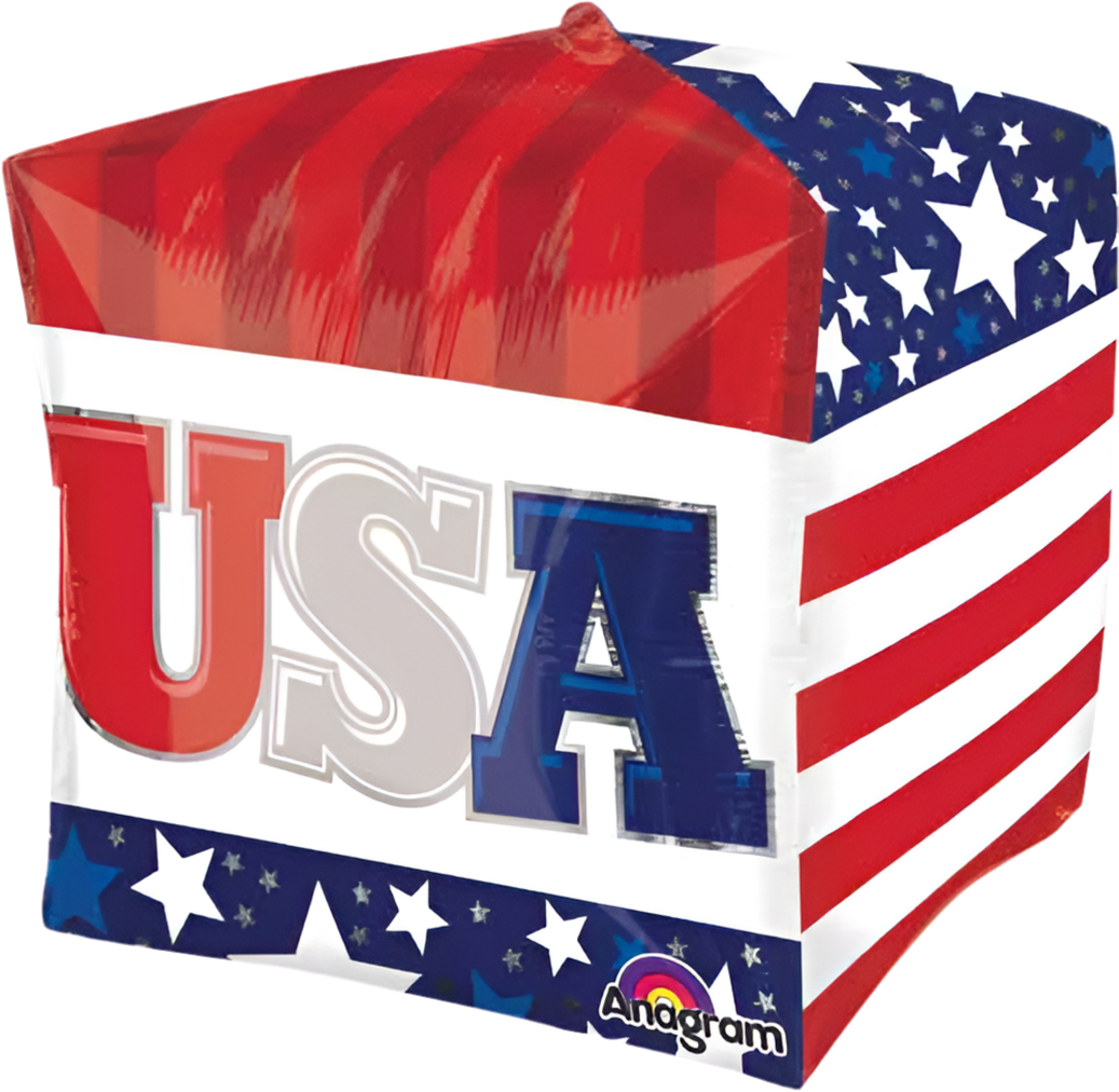 Anagram 15" USA Patriotic Cubez